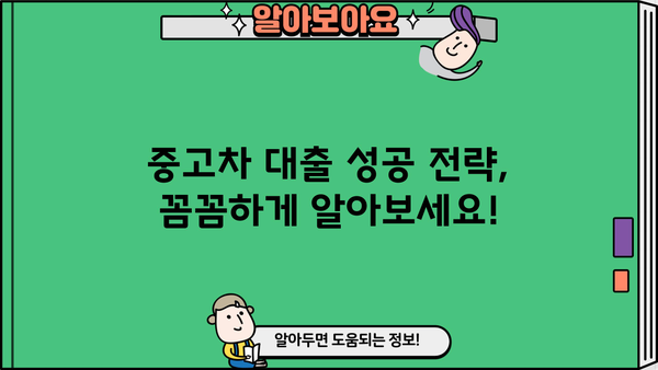 국민은행 중고차 대출 자격, 꼼꼼하게 알아보세요! | 중고차 대출, 자격 조건, 필요 서류, 금리 비교