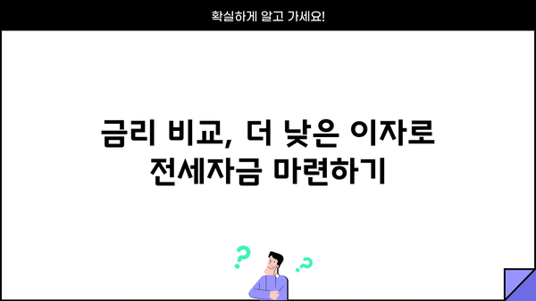 전세자금대출 잘 받는 방법| 성공적인 대출 전략 완벽 가이드 | 전세자금대출, 대출 승인, 금리 비교, 서류 준비