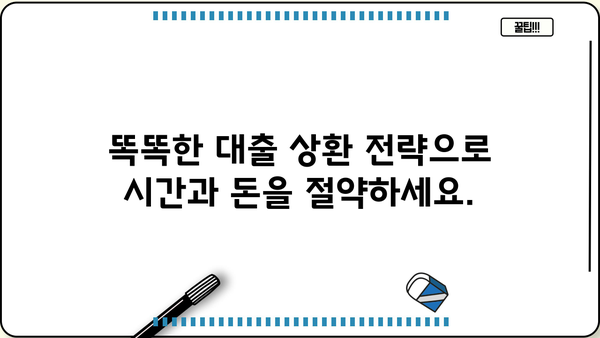 대출 한번에 갚는 꿀팁| 빠르고 효과적인 전략 5가지 | 부채 관리, 재정 계획, 대출 상환