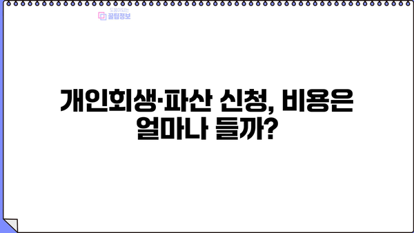 개인회생·파산 신청, 나에게 맞는 선택은? | 재무 상황, 절차, 성공 가능성, 비용 꼼꼼히 알아보기