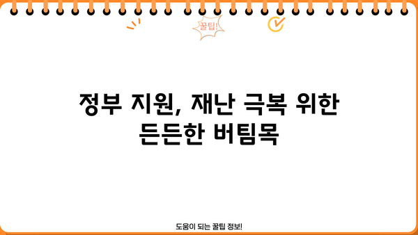 집중호우 피해 가계 & 중소기업, 긴급 금융 지원 대출 정보 총정리 |  재난 지원, 금융 지원, 대출 정보, 정부 지원