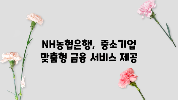 농협은행 NH한금우대론, 중소기업 대출 우대금리 혜택 알아보기 | 중소기업 대출, 금리 우대,  NH농협은행