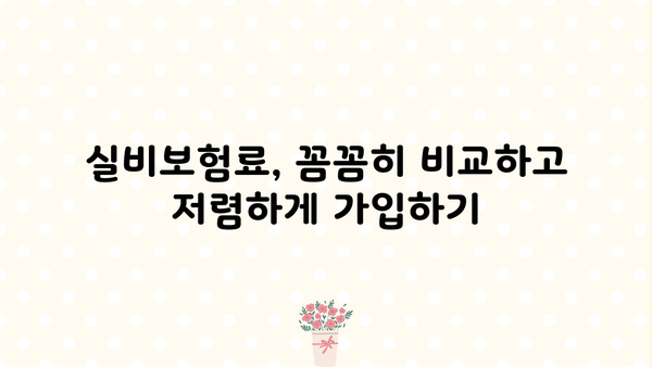 DB손해보험 실비보험 가입 가이드| 보장 범위, 핵심 정보, 비교 분석 | 실비보험, 보험료, 비교견적, 가입팁