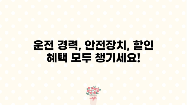 DB손해보험 자동차 보험료 할인 꿀팁| 나에게 맞는 할인 혜택 챙기는 방법 | 보험료 할인, 자동차 보험, 할인 팁, DB손해보험