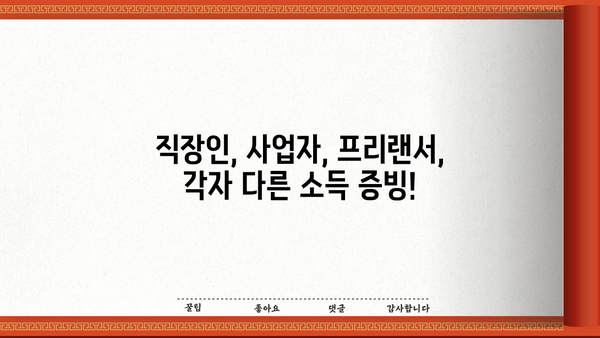 대출 소득증빙, 뭘 준비해야 할까요? | 대출, 소득증빙, 서류, 필요서류, 종류