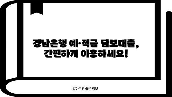 경남은행 인터넷 예·적금 담보대출| 상품 소개 및 신청 방법 상세 가이드 | 경남은행, 담보대출, 인터넷 신청, 금리 비교