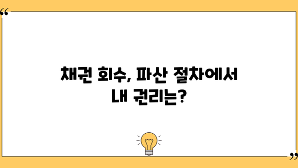 개인파산 채권자, 나의 권리는? | 채권 회수, 법률 정보, 파산 절차