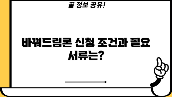 바꿔드림론 성실상환자 서민대출, 조건과 한도 상세 가이드 | 서민금융, 신용회복, 대출 정보