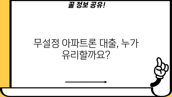무설정 아파트론 대출, 유리하게 받는 방법 총정리 | 무설정, 아파트론, 대출, 금리 비교, 신청 팁