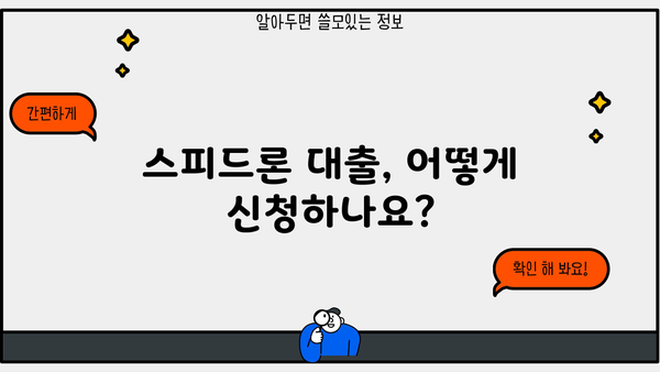 SBI저축은행 스피드론 대출 상세 분석| 조건, 금리, 신청 방법 총정리 | 신용대출, 빠른 승인, 저금리