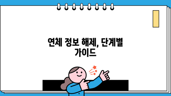 대출 연체정보 해제, 이렇게 하면 됩니다| 단계별 가이드 | 연체 정보 해결, 신용 회복, 대출 정보