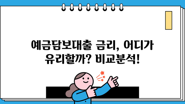 예금 해지 대신? 예금 담보 대출, 이렇게 받으세요! | 예금담보대출, 금리 비교, 신청 방법