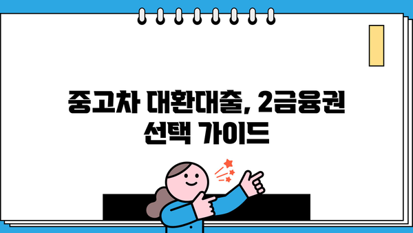 중고차 대환대출 1금융권 부결 시, 어디서 대출 받을 수 있을까요? | 중고차 대출, 대환대출, 2금융권, 저신용자 대출