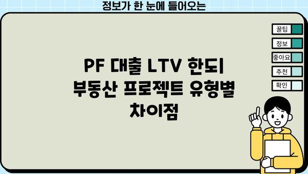 PF 대출 LTV 한도, 알아야 할 모든 것 | 부동산 프로젝트 파이낸싱, 담보대출, 자금 조달