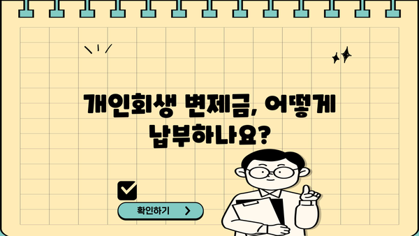 개인회생 개시결정 후 변제금 계산 및 납부 방법 | 개인회생 변제계획, 변제금 산정, 변제금 납부