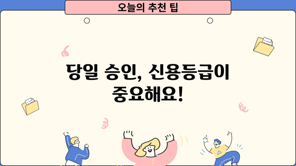 모바일 소액대출 당일 승인 받는 조건| 핵심 가이드 | 당일대출, 빠른대출, 조건, 신용등급