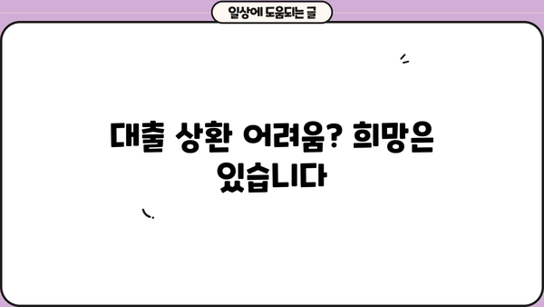 대출 이자 안내면 어떻게 해야 할까요? | 대출 상환, 연체, 금융 상담, 해결 방안