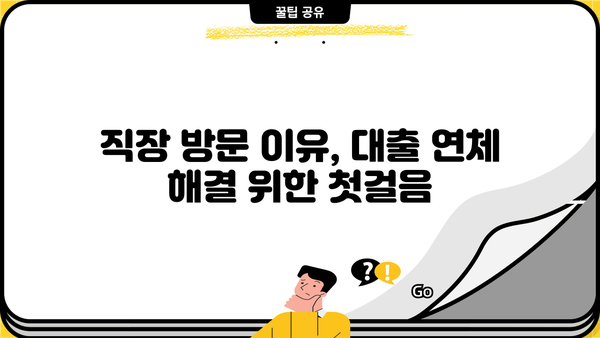 대출 연체로 인한 직장 방문| 대처 가이드 | 연체, 직장, 대출, 해결 방안, 법률