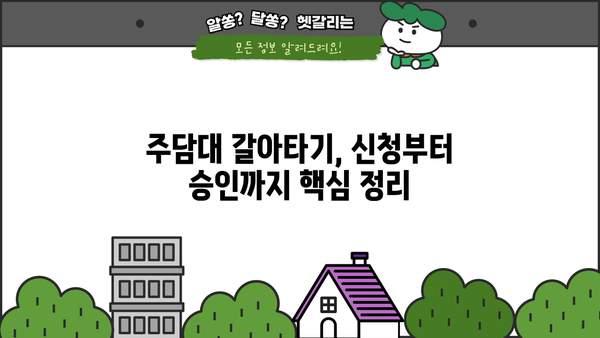 주담대 갈아타기 완벽 가이드| 전세퇴거자금대출 한도, DSR, 은행별 금리 비교, 신청 방법까지! | 주택담보대출, 갈아타기, 전세, 퇴거, 금리 비교, DSR