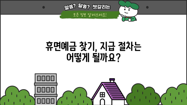 서민금융진흥원 휴면예금 찾기| 내 돈 찾는 방법 | 휴면계좌 조회, 지급 절차, 주의 사항