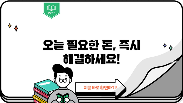 대출 당일 상환 가능한 상품 비교분석 |  빠른 현금 확보, 신속한 해결