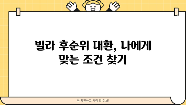 직장인 후순위주택담보대출 빌라 대환 한도 & 금리 실제 사례 | 성공적인 대환 전략 | 대환대출, 빌라, 후순위, 금리 비교
