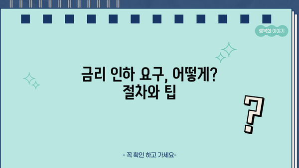 카카오뱅크 마이너스통장 대출금리 인하 요구, 성공적인 활용 가이드 | 금리 인하, 요구권 행사, 절차, 팁