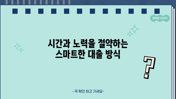 무방문 대출 신청, 이제는 더욱 편리하게! | 비대면 대출, 간편 신청, 빠른 승인, 서류 최소화