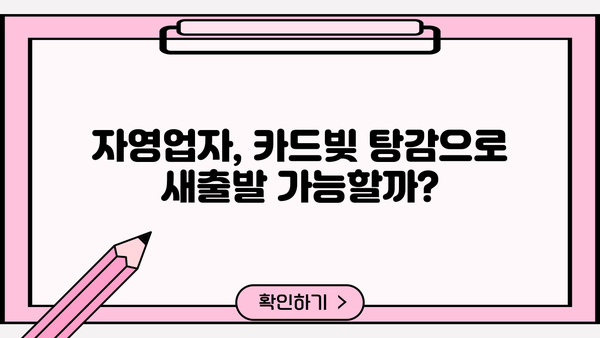 자영업자 개인회생| 카드빚까지 탕감받는 완벽 가이드 | 대출, 파산, 면책, 신용회복