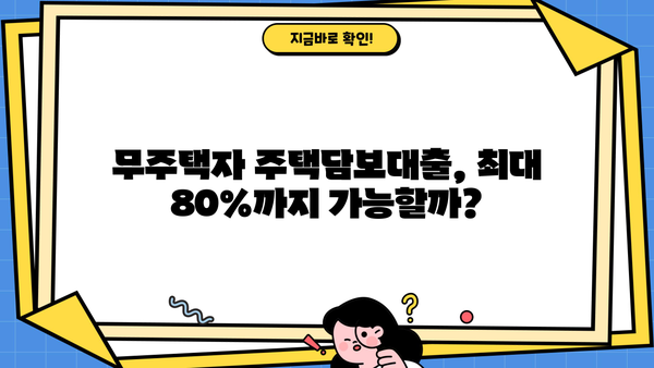 무주택자 주택담보대출 한도 최대 80%까지? DSR, 중도상환수수료까지 완벽 정리 | 주택담보대출, 한도, DSR, 중도상환수수료