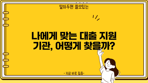 생활비 & 비상금 대출, 한번에 해결! 똑똑한 대출 지원 기관 탐방 | 생활비 대출, 비상금 대출, 대출 비교, 금융 정보