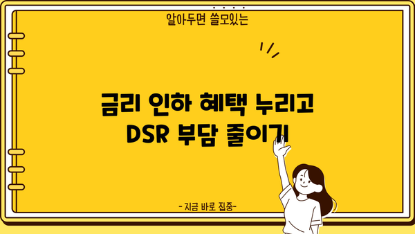 대출 갈아타기 DSR 줄이는 방법| 나에게 맞는 전략 찾기 | DSR, 대출, 금리, 부채, 재무설계
