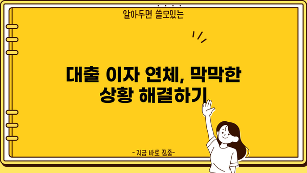 대출 이자 밀리면? 😱 막막한 상황, 해결책 총정리 | 연체, 벌금, 대출 상환, 금융 상담, 신용 관리