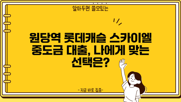 원당역 롯데캐슬 스카이엘 중도금대출 후기| 청약 당첨 후 어떤 점이 달랐을까? | 아파트 중도금, 대출 경험 공유, 팁