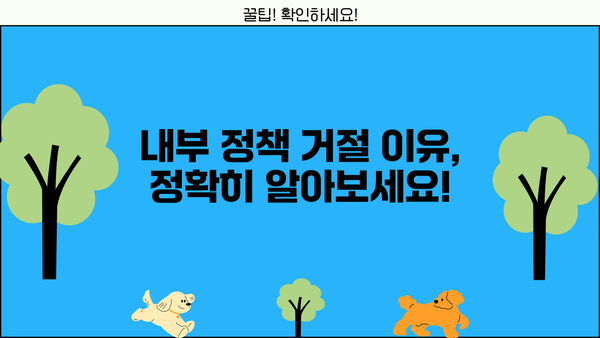 대출 내부정책 거절| 이유와 대응 전략 | 대출 거절, 내부 정책, 대출 심사, 금융 상담, 해결 방안