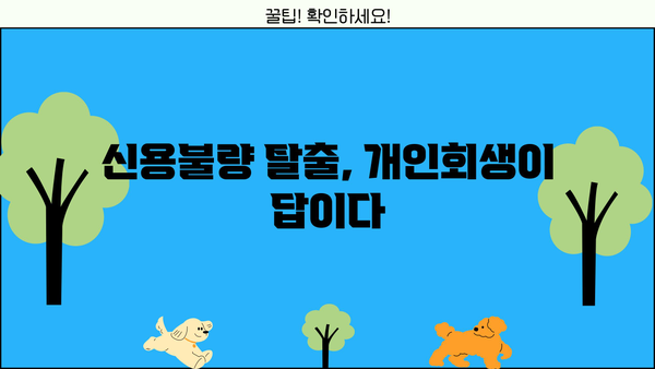 마이너스 통장 빚, 개인회생으로 신용회복하는 방법 | 신용불량, 파산, 채무 탕감, 재무 상담