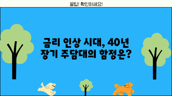 DSR 규제 완화, 40년 장기 주담대 출시 임박! 진짜 목적은? | 부동산 시장, 금리 인상, 주택담보대출