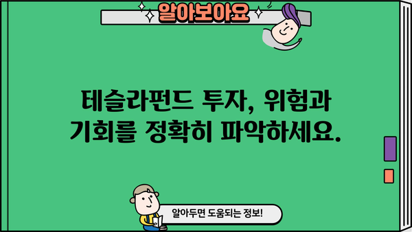 테슬라펀드 투자 가이드| 전문가가 알려주는 투자 전략 및 주의 사항 | 테슬라펀드, 투자, 가이드, 전략