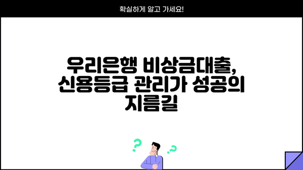 우리은행 비상금대출 CB구간 연관성 분석| 신용등급별 대출 가능성과 한도 알아보기 | 비상금대출, 신용등급, 대출 한도, 우리은행