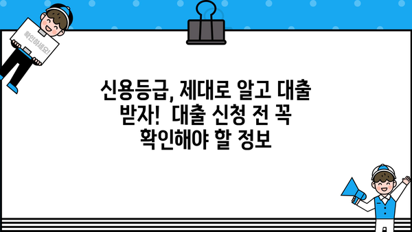 대출 신용등급, 궁금한 모든 것을 파헤쳐 보세요! | 신용등급 확인, 신용등급 올리는 방법, 대출 가능 금리, 신용등급 관리 팁