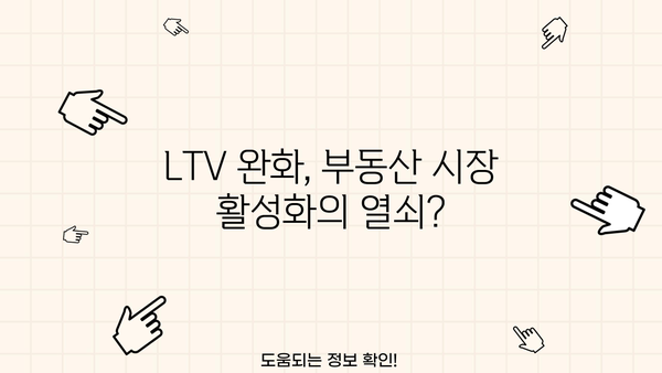 부동산 대출규제 완화, 생애최초 LTV 80%까지!  집값 상승 효과는? | 부동산 시장 전망, 주택담보대출, 금리