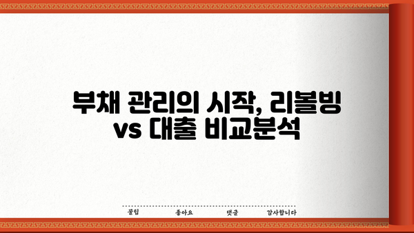 리볼빙 vs 대출| 나에게 맞는 선택은? | 신용카드, 부채 관리, 금융 팁