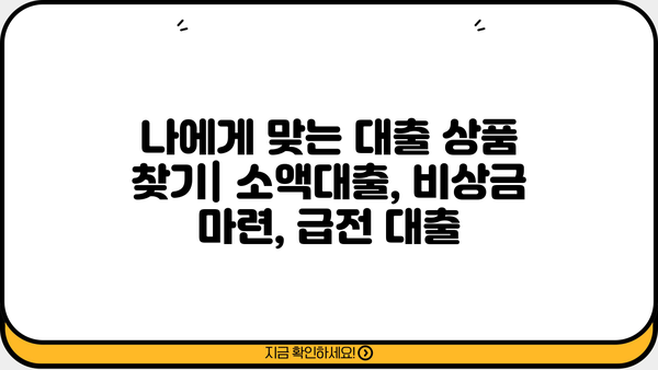 당일 휴대폰으로 간편하게 돈 빌리기| 급할 때 유용한 대출 정보 | 소액대출, 비상금 마련, 빠른 승인