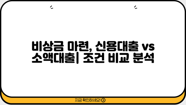 무직자도 OK! 200만원 소액 비상금 대출 옵션 총정리 | 비상금 마련, 소액대출, 신용대출, 대출 조건 비교