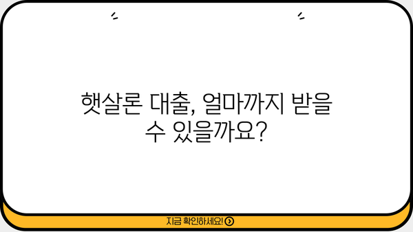 햇살론 대출 자격, 한도, 특례 보증 조건 완벽 정리 | 신청 자격, 금리, 한도, 서류, 주의사항