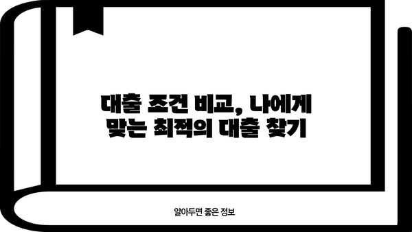 나에게 맞는 대출 찾기|  내 손안의 대출 비교 가이드 | 신용대출, 주택담보대출, 저축은행, 인터넷전문은행, 금리 비교, 대출 조건 비교