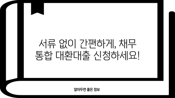 비대면 무서류 근로자 대상 채무통합 대환대출 2024년 1차 모집 | 신청 자격 및 상세 정보