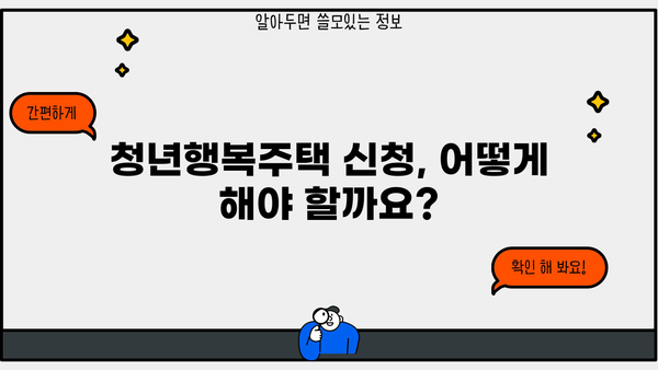 청년행복주택 입주, 궁금한 모든 것! | 자격, 신청, 보증금, 대출 완벽 가이드
