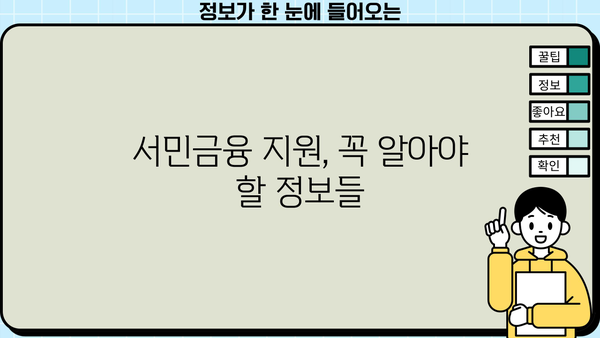 서민금융 통합지원센터 이용 가이드| 대출 신청부터 지원까지 | 서민금융, 대출, 지원, 신청, 이용방법