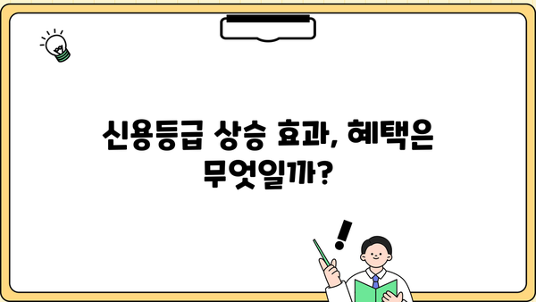 대출 다 갚으면 신용등급은? | 신용등급 상승 효과와 주의 사항